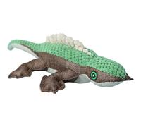 Pet Lizard Toy Plush Dinosaur Chew Toy Durable anti tear Material Catch Fetch Hide & Seek Pet Dog Puppy Toy Soft Tough Chewing Toy for Dogs Pets (Green)