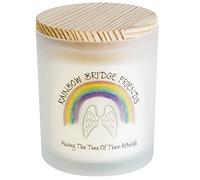 Pet Loss Remembrance Candle. Beautifully Fragranced Memorial Gift for Pet Lovers by Rainbow Bridge Friends