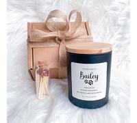 Pet Loss Remembrance Candle Custom Name Paw Print In Loving Memory Of Gift for Dog Cat Owners Sympathy Memorial Gift Pet Loss Candle