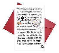 Pet Loss Sympathy Card - Handmade Memorial Gift for Dog, Cat or Small Animal Bereavement (Rabbit/Hamster/Guinea Pig) | Eco-Friendly Recycled Condolence Card | 13.5x20.5cm