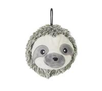 Pet Lou 4 Inch EZ Squeaky Sloth Ball Dog Plush Toy, Stuffing-Free Soft Plush, Durable Bouncy Squeaker Ball, Floats in Water, Small & Medium Breed Chew Toys