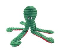Pet Lou Christmas Monster Octopus, 32-inches Long, Red and Green, Squeak Toy, Plush, Pet Toys and Supplies
