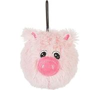 Pet Lou 4 Inch EZ Squeaky Pig, Small, Pink