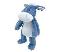 Pet Lou Farm Friends Donkey, 16-inches Height, Blue, Squeak Toy, Plush, Pet Toys and Supplies