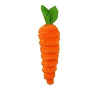 Pet Lou Luxe Carrot, 12-inches Long, Orange, Squeak Toy, Plush, Pet Toys and Supplies