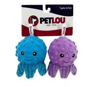 Pet Lou Octopus EZ Squeaky Ball, Set of 2, 4-inch Width