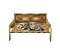 Pet Lounger Seat - Soft Raised Pad, Mesh Animal Mat | Ventilated Travel , Balcony Deck Garden, Folding Sofa for Puppies, Bunny Chihuahua Cat Warm Weather Shade Sleep Time Relaxation