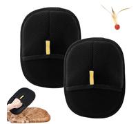 Pet Lova Glove Sweep, Petlova Sweep Pet Hair Remover Glove, Double-Sided Reusable Electrostatic Pet Hair Remover for Couch, Clothing, Carpet (Black - 2 Pc)