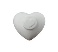 Pet Love Ashes Urn Memorial Heart-Shaped Storage Jar, Cat Claw Love Ceramic, Moisture-Proof Storage Capacity, 380ml(White2)