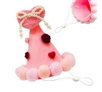 Pet Love Hat Valentine's Day Pet Costume Romantic Design Heart Shape Adjustable Love Hat for Cats Dogs Pho Accessories