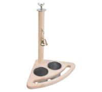 Pet LoveBirds Budgies Cage Perch Stand Perch Climbing Feeder Cup For Bird Parrots Parakeets Cockatiel Conure