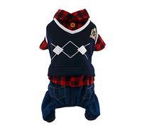 Pet Lovers Suit Student Jumpsuit Spring Autumn Winter Soft Pet Clothes for Male Female Pet Cat Puppy (M(Chest*Length*Neck 15.75 * 11.81 * 10.63 Inch), Male)