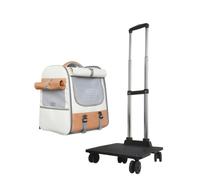 pet Luggage, Pet Carrier on Wheels, Pet Trolley Backpack, Multi-Function Pet Carrier with Adjustable Height, Breathable Pet Travel Carrier for Traveling Taking a Walk for Traveling Outdoor