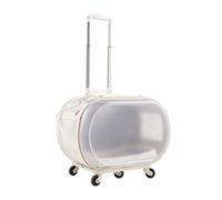 Pet Luggage, Pet Carrier with Wheels, Portable Transparent Cat Bag Large Capacity Pet Backpack for Travel Hiking Walking