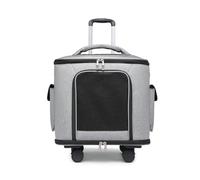 Pet Luggage, Pet Out Trolley Case Large Capacity Portable Pet Bag Pet Luggage Pet Trolley Bag for Traveling (Gray)