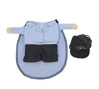 Pet Mail Carrier Costume, Funny Dog Clothes with Cap, Soft Polyester Hoodie Coat for Small Dogs and Cats, Cute Courier Outfit with Artificial Arms for Halloween Christmas Parties (S)