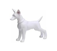 Pet Mannequin Dog Model, Dogs Statue Dress Form For Displays Pet Clothes Props, Standing Postures Simulation Animals Manikin Body For Home Offices Decor(White)