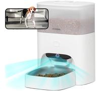 PET MARVEL Petmarvel Automatic Cat Feeder with Camera, 1080P HD Video with Night Vision, Pet Bowl for Dogs and Cats, with 2.4G WiFi and Bi-Directional Audio, Dry Food Dispenser
