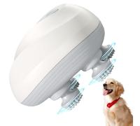 Pet Massager Three Modes 1200mAh Waterproof Electric Cat Massager for Indoor Cats and Dogs with 4 Rotatable Massage Heads.