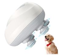 Pet Massager Three Modes 1200mAh Waterproof Electric Cat Massager for Indoor Cats and Dogs with 4 Rotatable Massage Heads..