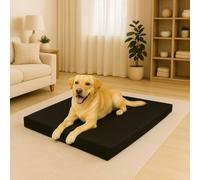 Pet Mat for Dogs and Cats - 5cm Thick Cushion Washable & Non-Slip Crate Pad with Removable Washable Zip Cover for Pets -Durable & Comfortable Sleeping Pet Mattress Pad for Indoor & Outdoor (70x95cm)