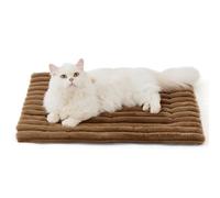 pet mat, Soft and Comfortable, Washable, Without Electricity(Brown,Medium)