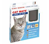 Cat Mate Pet Mate Lockable Cat Flap 4 Way Locking Brush Sealed Door - White