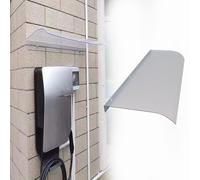 PET Material Exterior Window Rain Guards for House/Door Rain Shield/Rain Deflector/Water Diverter Barrier Awning No Brackets/Window Weather Guard(W L 40 CM X 65 CM)