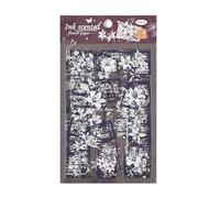 Pet Materials Sticker Pack with 6 Unique Designs Waterproof Art Supplies for Bullets Journals and Diaries Reusable Laptop PET Adhesive