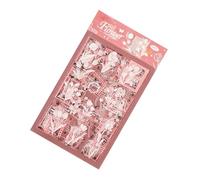 Pet Materials Sticker Pack with 6 Unique Designs Waterproof Art Supplies for Bullets Journals and Diaries Reusable Laptop PET Adhesive