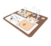 Pet Mats for Floor Waterproof,Pet Waterproof Mat - Anti-Slip Absorbent Protector Urine Pad for Puppy Training Potty Food and Water Bowl