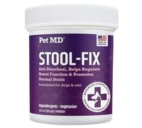 Pet MD Stool-Fix - Powdered Clay Anti Diarrhea for Dogs & Cats - Anti Diarrheal Treatment for Upset Stomach Relief, Promotes Normal Stool - 100g