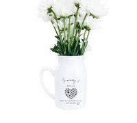 Pet Memorial Flower Vase - Personalised Pet Loss Gift - In Memory Of - Small Bereavement Keepsake - Dog & Cat Remembrance - 12.5cm High