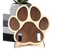 Pet Memorial Frame | Decorative Wooden Leg Frame | Paw Shaped to Remember Your Dog - For Bereavement for Loss of Puppy Cat Home Small Medium Breeds Large