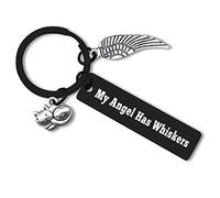 Pet Memorial Gift Keyring Sympathy Gift for Loss of Cat Pet Loss Keychain Gift Cat Memorial Keychain In Memory of Cat Pet Condolence Gift for Pet Lovers Remembrance Gifts for Cat Owner Friend Coworker