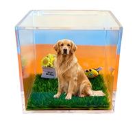 Pet Memorial Gifts for Dogs, Loss of Dog Sympathy Gift Pet Holographic Projection Three Interaction Modes Cat Ornaments High Light Transmittance Material Cat Diy dog memorial gifts Free App