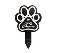 Pet Memorial Graves Markers - Dog Cemetery Garden Stake, Outdoor Grave Marker Decorations | Engraved Pet Loss Plaques with Sympathy Message, Dog Claw Memorial Signs for Yard Tributes Use