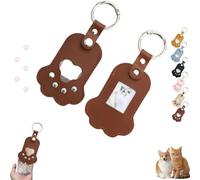 Pet Memorial Keychain,Dog Paws Keepsake Photo Holder,Leather Dog Cat Paw Keychain,Cat Paw Shaped Keychains,Cats Paws Shaped Keychains,Pet Memorial Gift Keyring,Dogs Lover Gift