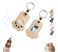 Pet Memorial Keychain,Dog Paws Keepsake Photo Holder,Leather Dog Cat Paw Keychain,Cat Paw Shaped Keychains,Cats Paws Shaped Keychains,Pet Memorial Gift Keyring,Dogs Lover Gift