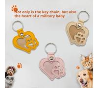 Pet Memorial Keychain for Hair,Pet Hair Memorial Keepsake,Dog Paw Shaped Pets Fur Keepsake Keyring for Collecting Hairs (green)