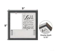 Pet Memorial Photo Frame with Collar Holder for Dog or Cat Loss - 4x6 Wooden Picture Frame with Paw Prints Inscription You were My Favorite H