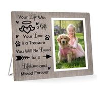 Pet Memorial Picture Frames for Dogs Sympathy Gifts for Pet Loss Photo Frame Remembrance Memorial Gifts for Loss of Dog Cat Passing Away Bereavement Wooden Picture Frames Fits 4 X 6 in Photo