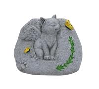 Pet Memorial Planter, Pet Angel Memorial Figure - Cat/Dog Angel Pet Memorial Planter for Loss of Pet, Small Flower Pots for Outdoor Use, Carved with Butterflies and