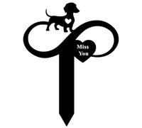 Pet Memorial Plaque Dog Stake - Dog Memorial Grave Garden Decoration Personalized Waterproof Spiritual Graveyard Decoration Personalized Pet Memorial Gift Garden Sympathy Garden Stake Marker Decoratio