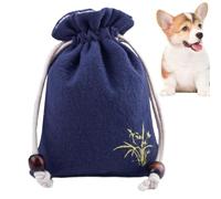 Pet Memorial Pouches Drawstring Design for Dog Ashes Bag Keepsake | Thickened Fabric Ash Box for Canine Feline and Human Deceased with Drawstring Closure Sympathy Gift