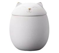 Pet Memorial Urn - Decorative Ash Container for Dogs, Waterproof Keepsake Box with Paw Print Plaster, Beautiful Ceremony Display in the Mantle or Table, Thoughtful Memory Gifts