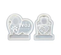 Pet Memorial Urn Mold, Silicone Pet Casting Keepsake for Epoxy Resin, Hollow Remembrance Container, DIY Grave Marker, Ash Storage, Home Decor