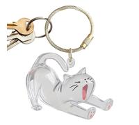 Pet Memory Key Ring - Transparent Cat Hair Collection Bottle, Portable Jewellery for Adults, Children, Travel, Holiday, Birthday