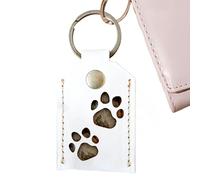 Pet Memory Keychain - Faux Leather Remembrance Charm, Keeper Snake Holder Pendant | Dog Cat Locket Decoration, Backpack Clip, Zipper Pouch, Sensual for Travel, School, Everyday Use, 説明を参照