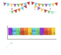 PET Metallic Tinsel Curtain Rainbow Color Streamer